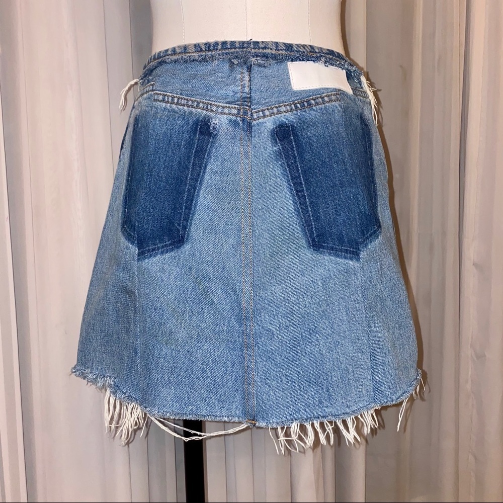NWOT Re/Done Denim Skirt Size 26 - Picture 3 of 16